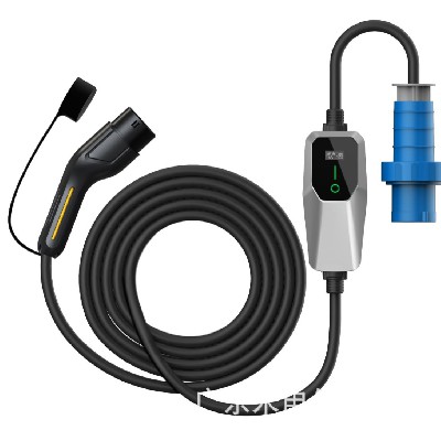 欧标新能源移动便携式充电桩电动汽车16A32A随车充3.5KW7kw充电器